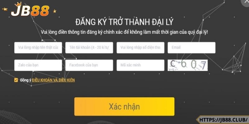 Quy trình đăng ký đại lý JB88