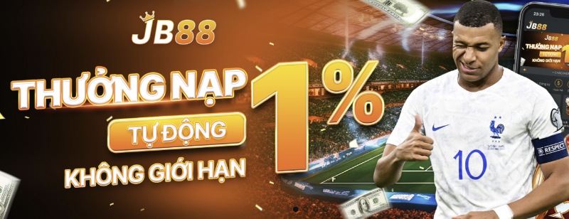 Thưởng nạp tự động 1% không giới hạn